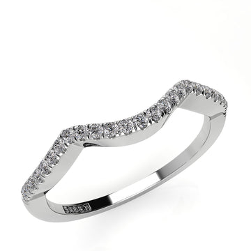 Contour Diamond Wedding Band 0.10ct